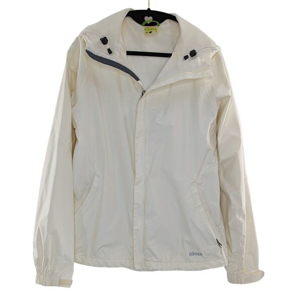 Koppen Jackets & Blazers - Koppen Spring White Jacket Windbreaker Coat Size Medium